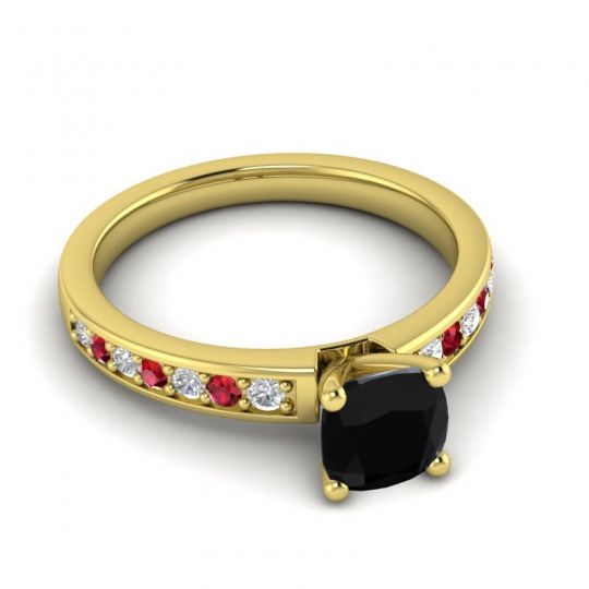 Classic Cushion Pave Asada Ring, 6mm