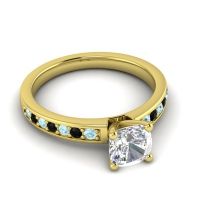 Classic Cushion Pave Asada Ring, 6mm