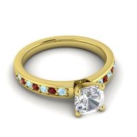 Classic Cushion Pave Asada Ring, 6mm