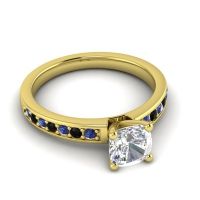 Classic Cushion Pave Asada Ring, 6mm