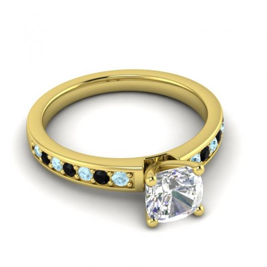 Classic Cushion Pave Asada Ring, 6mm