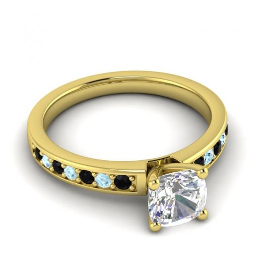 Classic Cushion Pave Asada Ring, 6mm