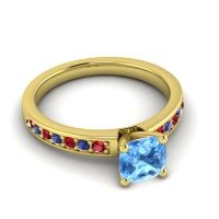 Classic Cushion Pave Asada Ring, 6mm