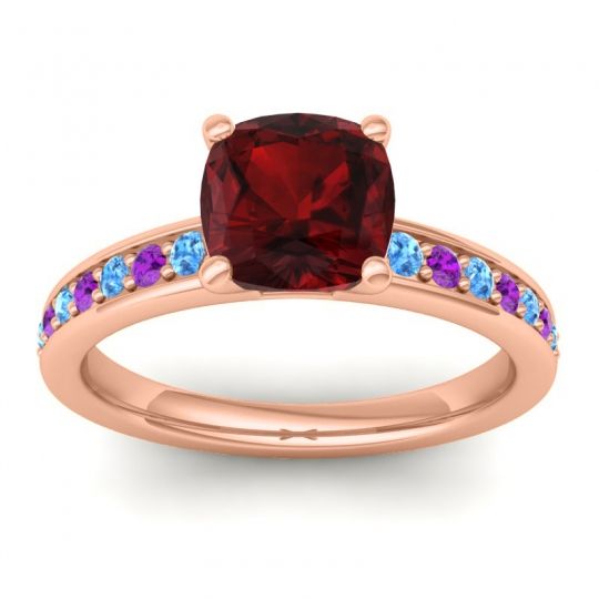 Classic Cushion Pave Asada Ring, 7mm