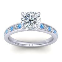 Classic Cushion Pave Asada Ring, 7mm