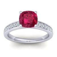 Classic Cushion Pave Asada Ring, 7mm