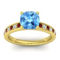 Classic Cushion Pave Asada Ring, 7mm