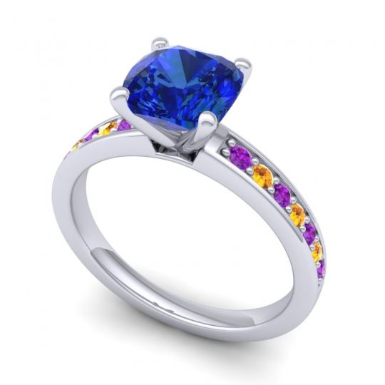 Classic Cushion Pave Asada Ring, 7mm