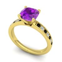 Classic Cushion Pave Asada Ring, 7mm