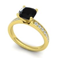 Classic Cushion Pave Asada Ring, 7mm