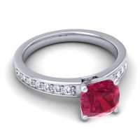 Classic Cushion Pave Asada Ring, 7mm