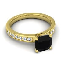 Classic Cushion Pave Asada Ring, 7mm