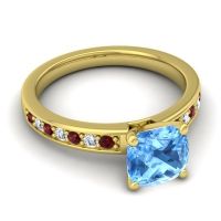 Classic Cushion Pave Asada Ring, 7mm