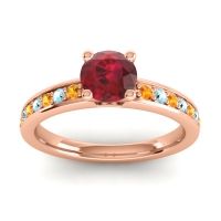 Classic Pave Asada Ring, 6mm