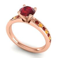 Classic Pave Asada Ring, 6mm