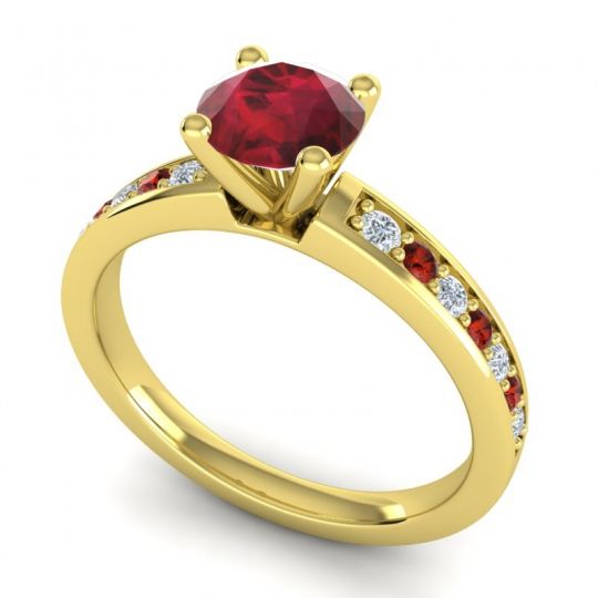 Classic Pave Asada Ring, 6mm