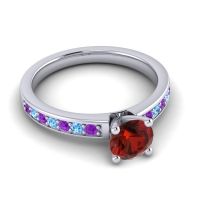 Classic Pave Asada Ring, 6mm
