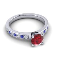 Classic Pave Asada Ring, 6mm