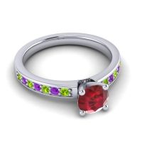 Classic Pave Asada Ring, 6mm