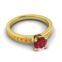 Classic Pave Asada Ring, 6mm