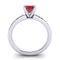 Classic Pave Asada Ring, 6mm