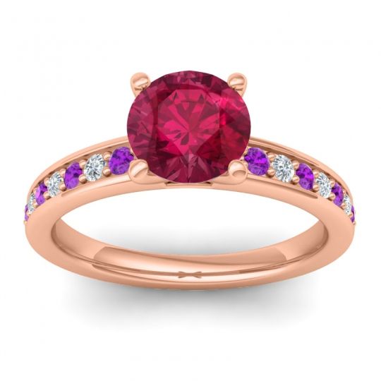 Classic Pave Asada Ring, 7mm