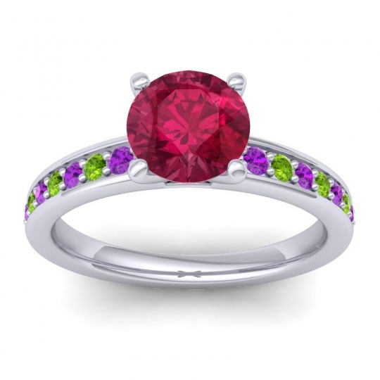 Classic Pave Asada Ring, 7mm