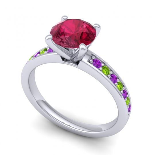 Classic Pave Asada Ring, 7mm