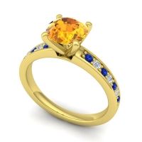 Classic Pave Asada Ring, 7mm