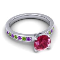 Classic Pave Asada Ring, 7mm