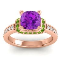 Halo Cushion Aksika Ring