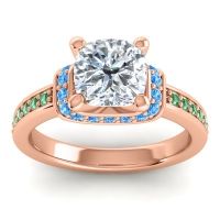 Halo Cushion Aksika Ring