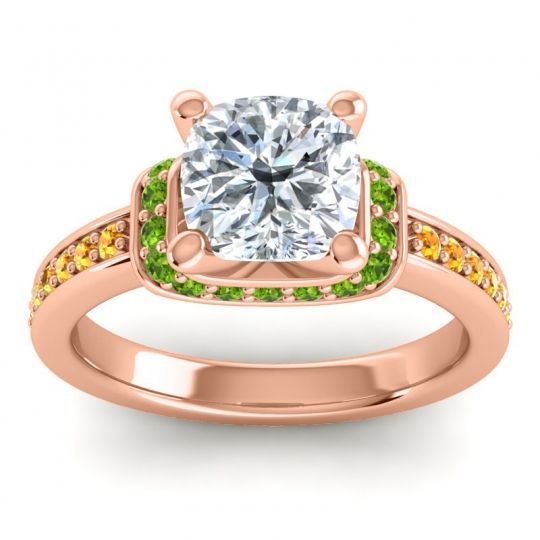 Halo Cushion Aksika Ring