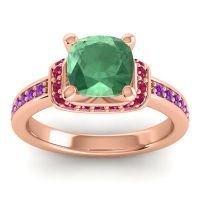 Halo Cushion Aksika Ring