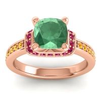 Halo Cushion Aksika Ring