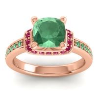 Halo Cushion Aksika Ring