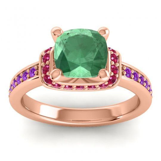 Halo Cushion Aksika Ring