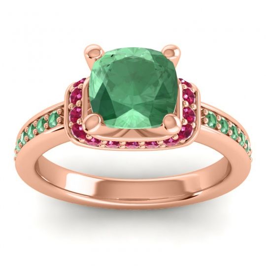 Halo Cushion Aksika Ring