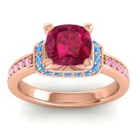 Halo Cushion Aksika Ring