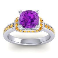 Halo Cushion Aksika Ring