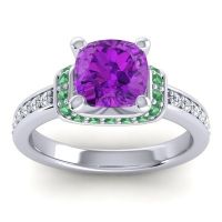 Halo Cushion Aksika Ring