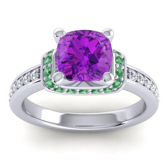 Halo Cushion Aksika Ring