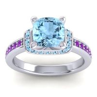 Halo Cushion Aksika Ring