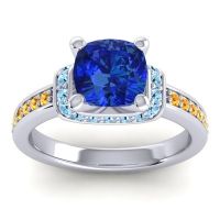 Halo Cushion Aksika Ring