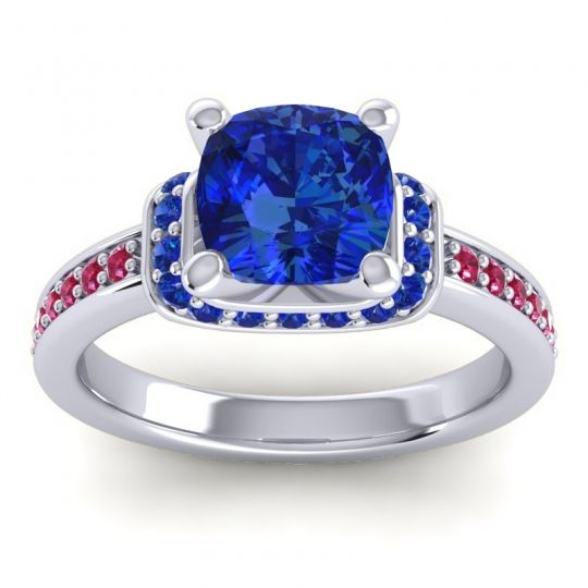 Halo Cushion Aksika Ring