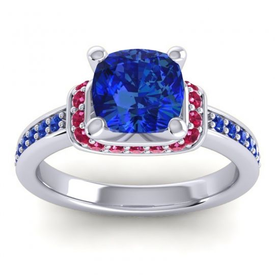 Halo Cushion Aksika Ring