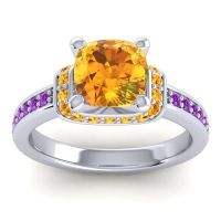 Halo Cushion Aksika Ring