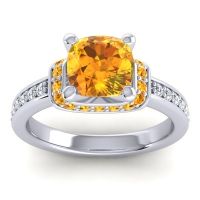 Halo Cushion Aksika Ring