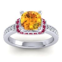 Halo Cushion Aksika Ring