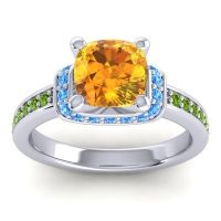 Halo Cushion Aksika Ring